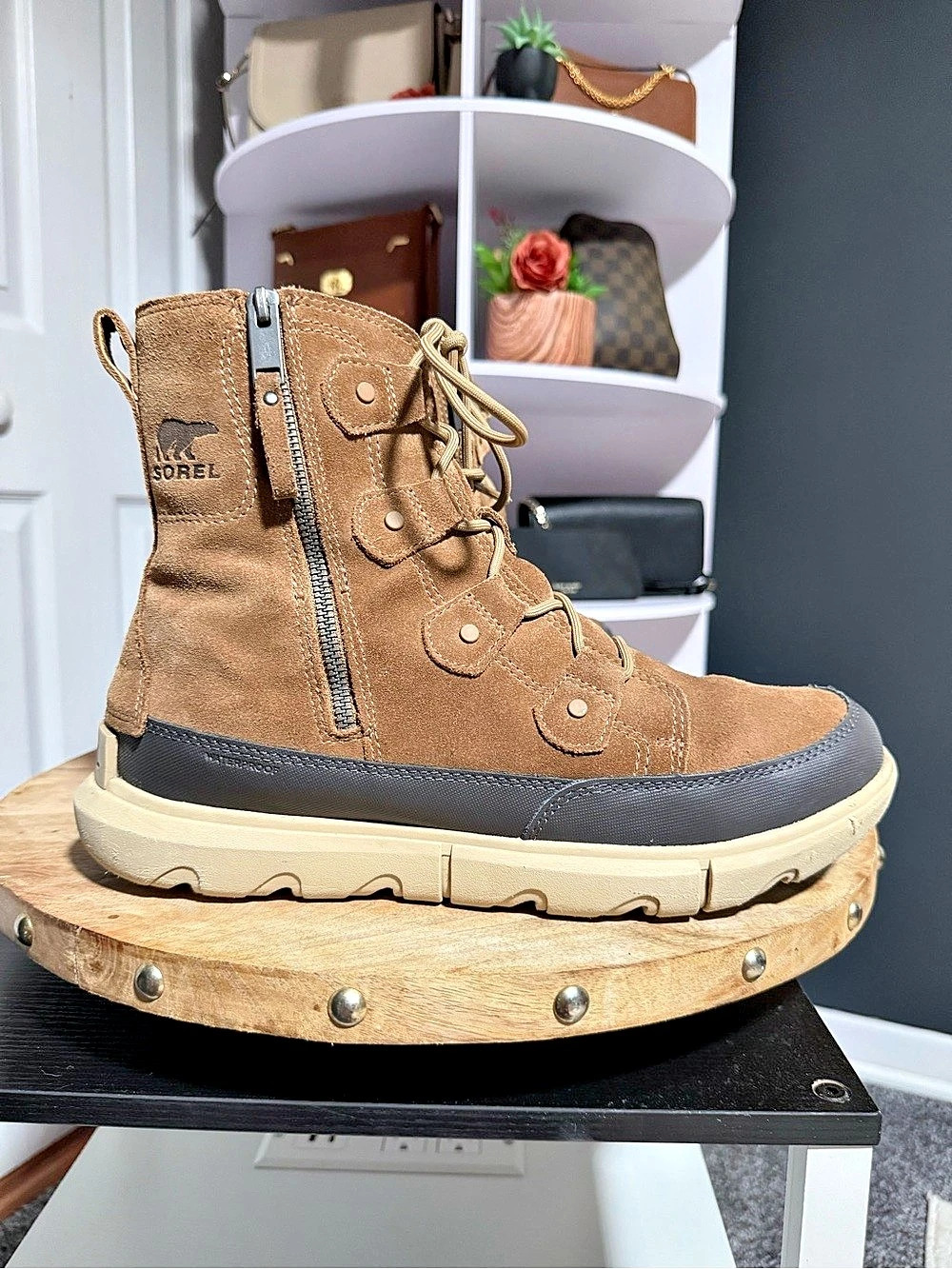 Sorel Kinetic Breakthru Acadia Waterproof Boot Brown & Black